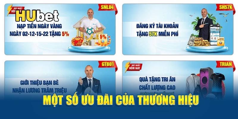 Một số ưu đãi của thương hiệu